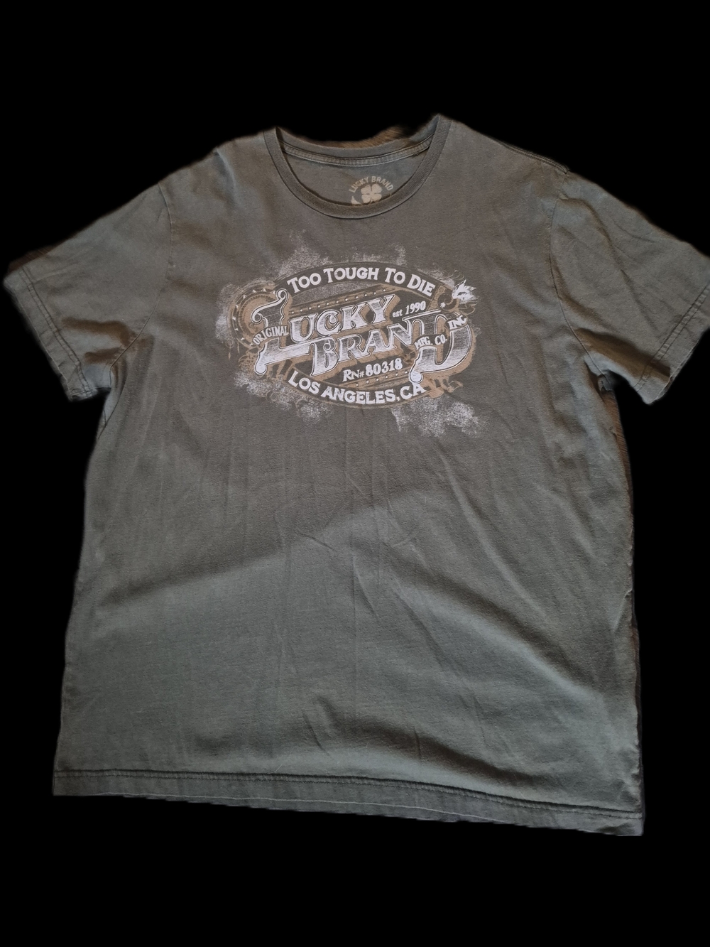 Lucky Brand Men’s Olive Graphic Tee